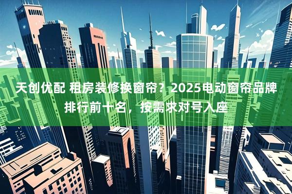 天创优配 租房装修换窗帘？2025电动窗帘品牌排行前十名，按需求对号入座
